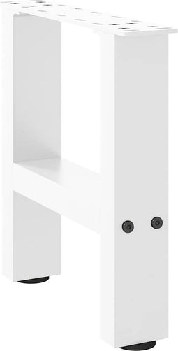 vidaXL - Salontafelpoten - 2 - st - 30x(30-31) - cm - staal - wit