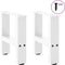 vidaXL - Salontafelpoten - 2 - st - 30x(30-31) - cm - staal - wit