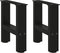 vidaXL - Salontafelpoten - 2 - st - 30x(30-31) - cm - staal - zwart