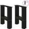 vidaXL - Salontafelpoten - 2 - st - 30x(30-31) - cm - staal - zwart