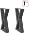 vidaXL - Salontafelpoten - 2 - st - 38x(42-43,3) - cm - staal - antraciet