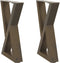 vidaXL - Salontafelpoten - 2 - st - 38x(42-43,3) - cm - staal - naturel