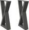 vidaXL - Salontafelpoten - 2 - st - 38x(42-43,3) - cm - staal - antraciet
