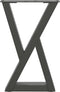 vidaXL - Salontafelpoten - 2 - st - 38x(42-43,3) - cm - staal - antraciet