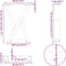 vidaXL - Salontafelpoten - 2 - st - 38x(42-43,3) - cm - staal - wit