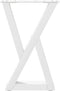 vidaXL - Salontafelpoten - 2 - st - 38x(42-43,3) - cm - staal - wit