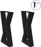 vidaXL - Salontafelpoten - 2 - st - 38x(42-43,3) - cm - staal - zwart