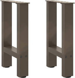 vidaXL - Salontafelpoten - 2 - st - 38x(42-43) - cm - staal - naturel