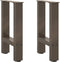 vidaXL - Salontafelpoten - 2 - st - 38x(42-43) - cm - staal - naturel
