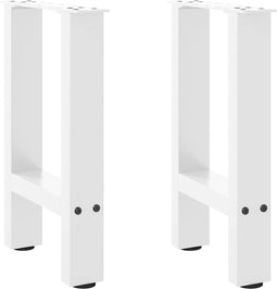 vidaXL - Salontafelpoten - 2 - st - 38x(42-43) - cm - staal - wit