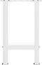 vidaXL - Salontafelpoten - 2 - st - 38x(42-43) - cm - staal - wit