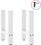 vidaXL - Salontafelpoten - 2 - st - 38x(42-43) - cm - staal - wit