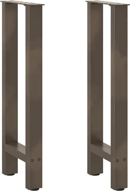 vidaXL - Salontafelpoten - 2 - st - 38x(72-73) - cm - staal - naturel