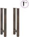 vidaXL - Salontafelpoten - 2 - st - 38x(72-73) - cm - staal - naturel