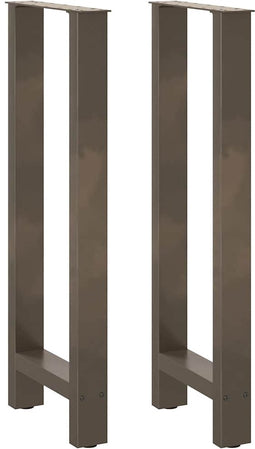 vidaXL - Salontafelpoten - 2 - st - 40x(100-101) - cm - staal - naturel