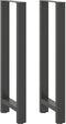 vidaXL - Salontafelpoten - 2 - st - 40x(110-111) - cm - staal - antraciet