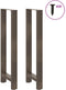 vidaXL - Salontafelpoten - 2 - st - 40x(110-111) - cm - staal - naturel
