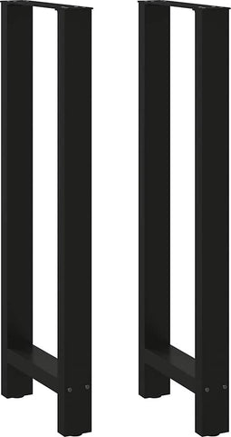 vidaXL - Salontafelpoten - 2 - st - 40x(110-111) - cm - staal - zwart