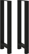 vidaXL - Salontafelpoten - 2 - st - 40x(110-111) - cm - staal - zwart