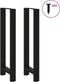 vidaXL - Salontafelpoten - 2 - st - 40x(110-111) - cm - staal - zwart