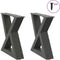 vidaXL - Salontafelpoten - 2 - st - 40x(30-31,3) - cm - staal - antraciet