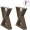vidaXL - Salontafelpoten - 2 - st - 40x(30-31,3) - cm - staal - naturel
