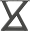 vidaXL - Salontafelpoten - 2 - st - 40x(30-31,3) - cm - staal - antraciet