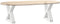 vidaXL - Salontafelpoten - 2 - st - 40x(30-31,3) - cm - staal - wit