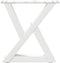 vidaXL - Salontafelpoten - 2 - st - 40x(30-31,3) - cm - staal - wit