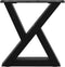vidaXL - Salontafelpoten - 2 - st - 40x(30-31,3) - cm - staal - zwart