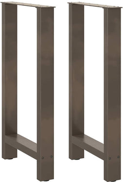 vidaXL - Salontafelpoten - 2 - st - 40x(90-91) - cm - staal - naturel