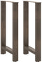 vidaXL - Salontafelpoten - 2 - st - 40x(90-91) - cm - staal - naturel
