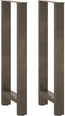 vidaXL - Salontafelpoten - 2 - st - 50x(100-101) - cm - staal - naturel