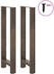 vidaXL - Salontafelpoten - 2 - st - 50x(100-101) - cm - staal - naturel