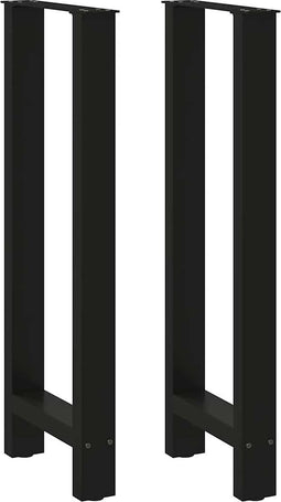 vidaXL - Salontafelpoten - 2 - st - 50x(100-101) - cm - staal - zwart