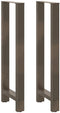 vidaXL - Salontafelpoten - 2 - st - 50x(110-111) - cm - staal - naturel