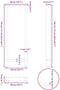 vidaXL - Salontafelpoten - 2 - st - 50x(110-111) - cm - staal - antraciet