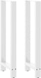 vidaXL - Salontafelpoten - 2 - st - 50x(110-111) - cm - staal - wit