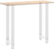 vidaXL - Salontafelpoten - 2 - st - 50x(110-111) - cm - staal - wit
