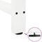 vidaXL - Salontafelpoten - 2 - st - 50x(110-111) - cm - staal - wit