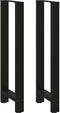 vidaXL - Salontafelpoten - 2 - st - 50x(110-111) - cm - staal - zwart