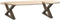 vidaXL - Salontafelpoten - 2 - st - 50x(30-31,3) - cm - staal - naturel