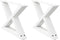 vidaXL - Salontafelpoten - 2 - st - 50x(30-31,3) - cm - staal - wit