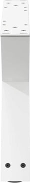 vidaXL - Salontafelpoten - 2 - st - 50x(30-31,3) - cm - staal - wit
