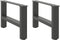 vidaXL - Salontafelpoten - 2 - st - 50x(30-31) - cm - staal - antracietkleurig