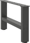 vidaXL - Salontafelpoten - 2 - st - 50x(30-31) - cm - staal - antracietkleurig