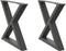 vidaXL - Salontafelpoten - 2 - st - 50x(42-43,3) - cm - staal - antraciet