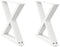 vidaXL - Salontafelpoten - 2 - st - 50x(42-43,3) - cm - staal - wit