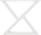 vidaXL - Salontafelpoten - 2 - st - 50x(42-43,3) - cm - staal - wit