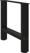 vidaXL - Salontafelpoten - 2 - st - 50x(42-43) - cm - staal - zwart